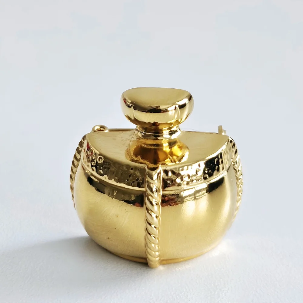 Yves Saint Laurent Gold-plated Bottle Brooch
